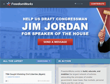 Tablet Screenshot of freedomworks.org